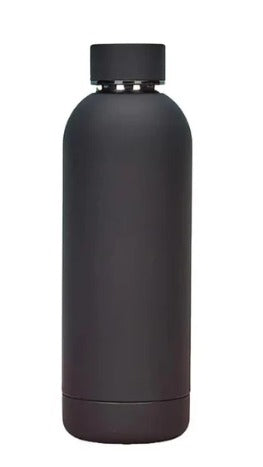 Black Stainless Steel Insulated Water Bottle – 500ml | Leak-Proof, Travel-Friendly, Hot & Cold Flask