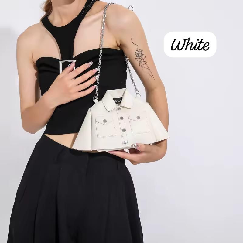 New Arrival Frock Style Shoulder Bag – Trendy Women’s Crossbody with Long Chain