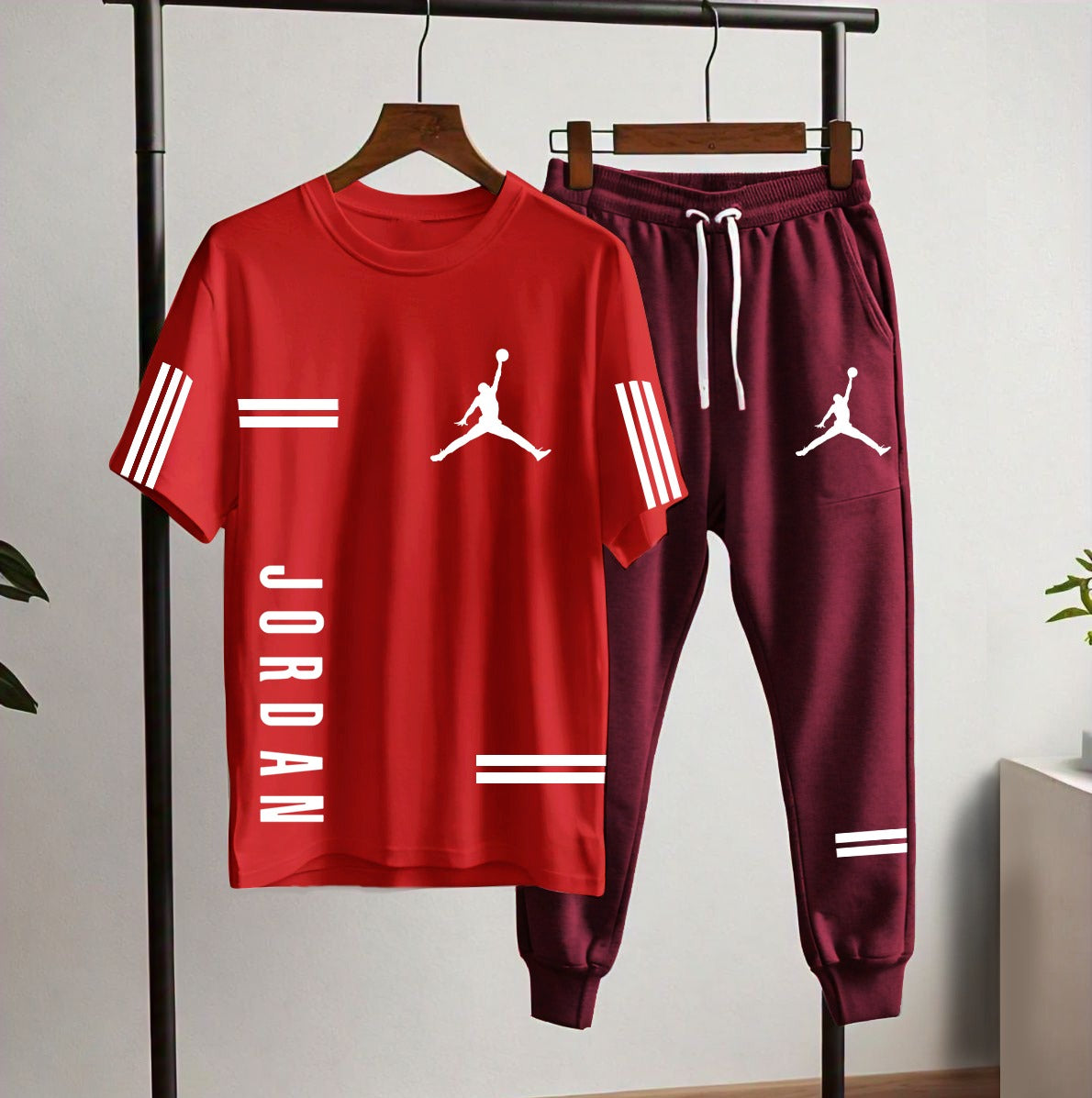 Jordan Style Men’s Tracksuit Set (T-Shirt + Joggers) | Casual & Sportswear SixtyOneShop