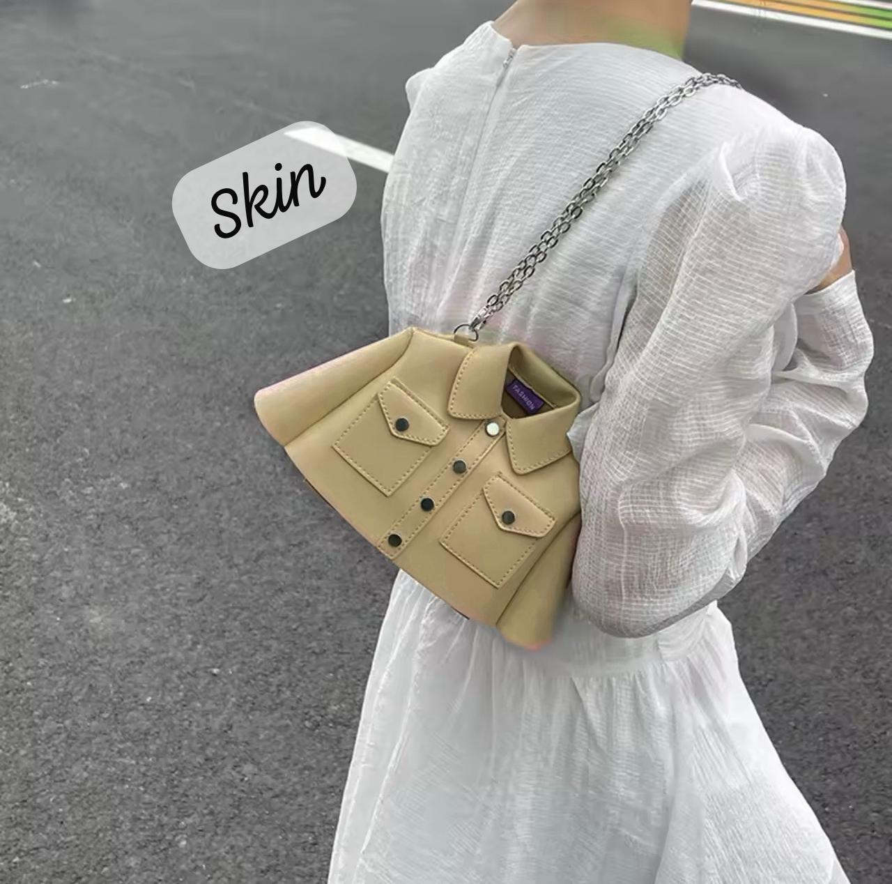 New Arrival Frock Style Shoulder Bag – Trendy Women’s Crossbody with Long Chain