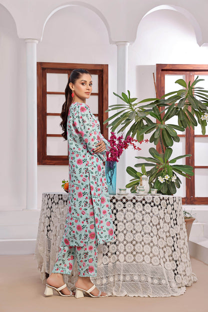 AZURE | Stitched 2 pcs | Lawn - SixtyOneShop