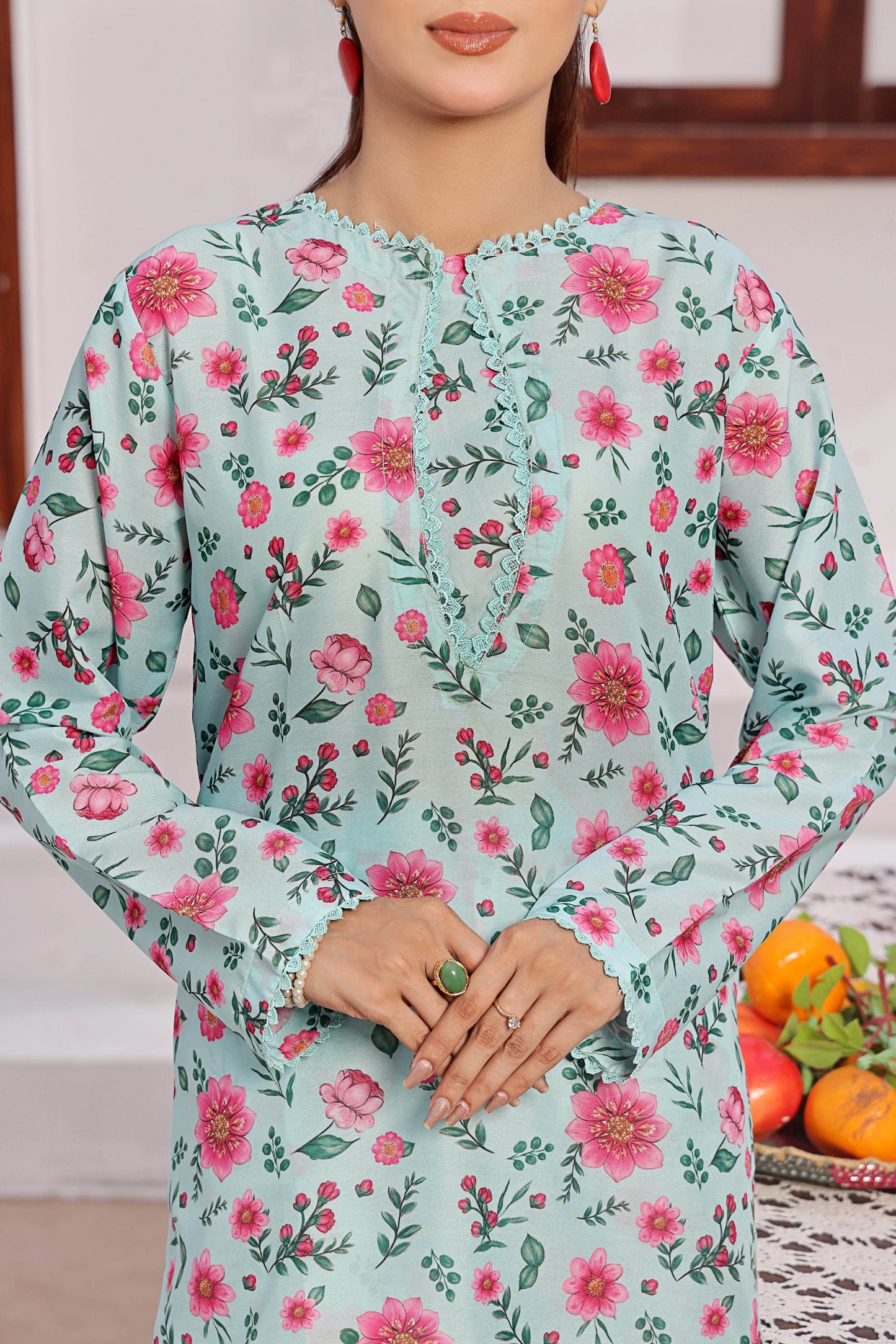 AZURE | Stitched 2 pcs | Lawn - SixtyOneShop