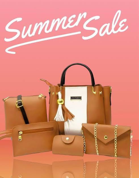 5-Piece Premium Synthetic Leather Bag Set | Jimmy Choo Inspired | Cloud Bag + Wallets + Chain