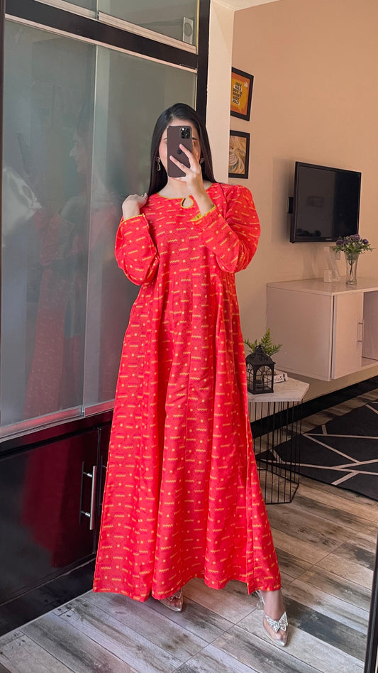 Flora - Long A-line Dress the-stylefits
