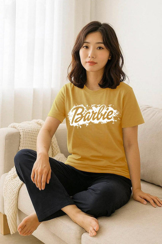 Barbie Printed Women’s Night Suit Set | Comfy Cotton Sleepwear
