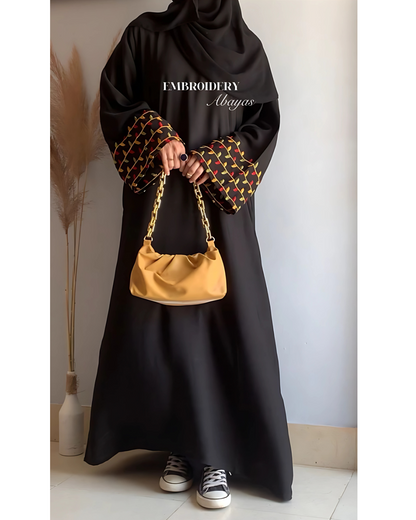 Tulip - Embroidered Abaya the-stylefits