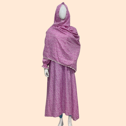 طقم صلاة (عباية + حجاب متصل)