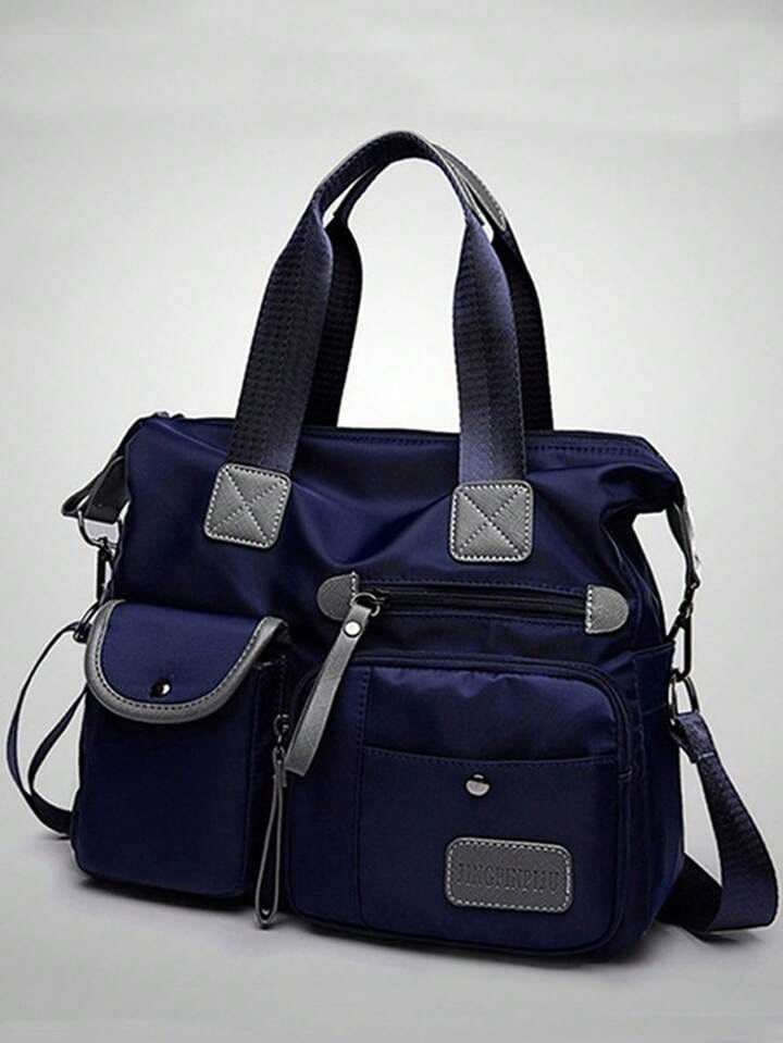 Multi-Pocket Nylon Shoulder & Handbag – Stylish, Waterproof & Versatile