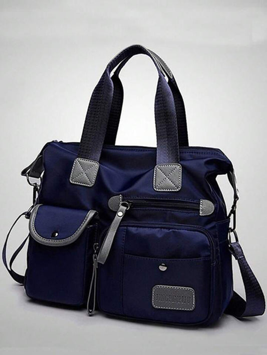 Multi-Pocket Nylon Shoulder & Handbag – Stylish, Waterproof & Versatile