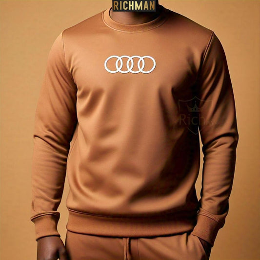 Men’s Brown Tracksuit – Sweatshirt & Joggers Set for Casual Wear