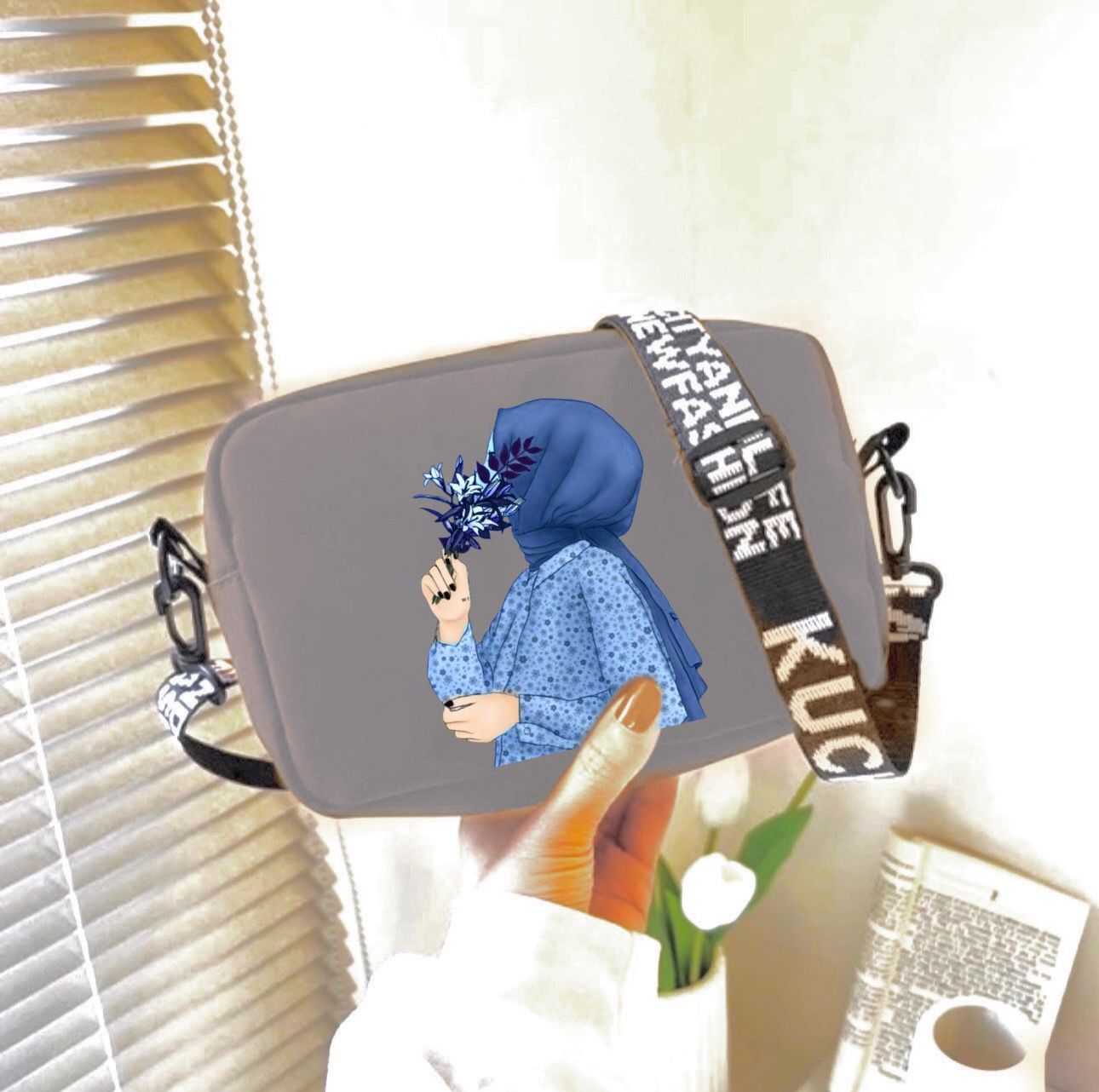 Hijab Style Crossbody Bag – Premium Quality Shoulder Purse with Long Strap