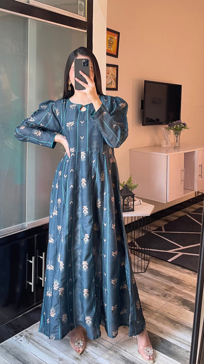Serene - Long A-line Dress the-stylefits