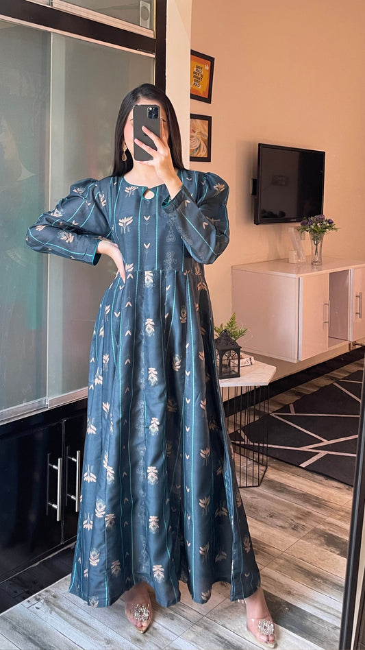 Serene - Long A-line Dress the-stylefits