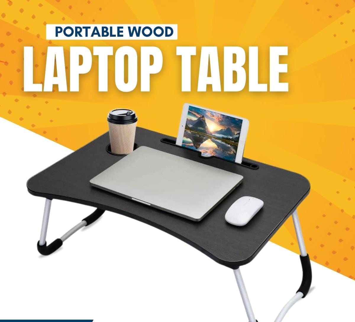 Portable Laptop Bed Desk – Foldable, Ergonomic, and Space-Saving Table for Work, Study & Gaming
