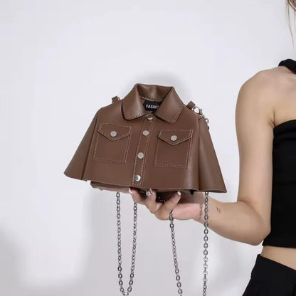 New Arrival Frock Style Shoulder Bag – Trendy Women’s Crossbody with Long Chain