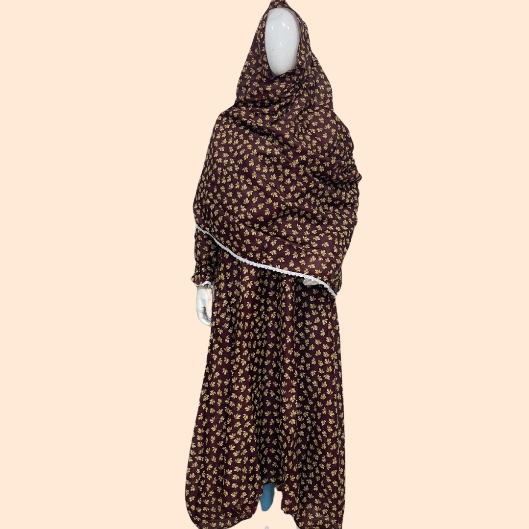 طقم صلاة (عباية + حجاب متصل)