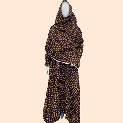 طقم صلاة (عباية + حجاب متصل)