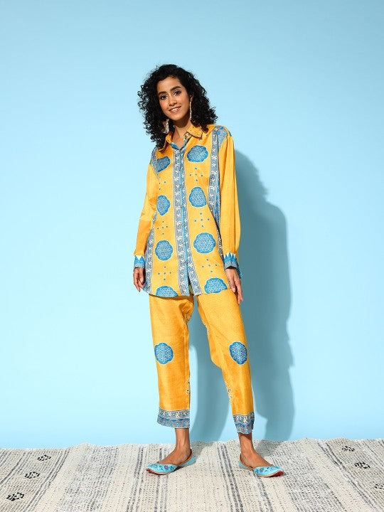 Indo Era Women Geometric Printed Co-Ords Set Wariza