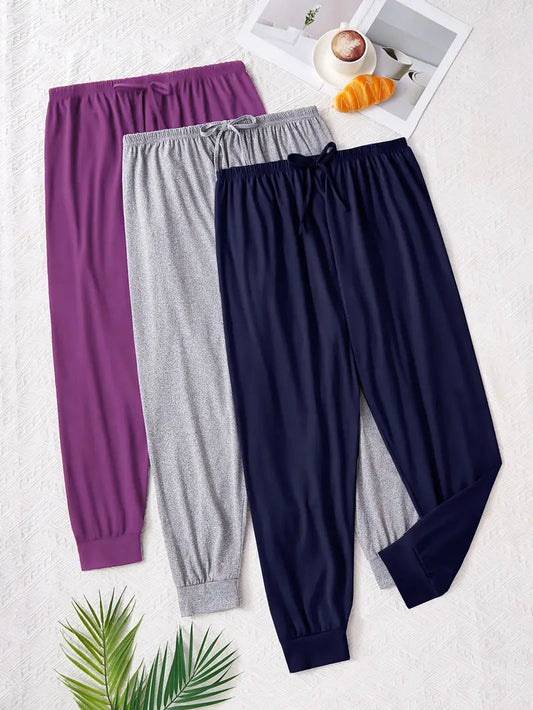 Pack of 3 Jogger Trousers for Summers Bottoms pk