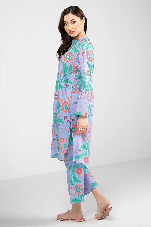 Bollyclues Women Cotton Kurta Set for Women | Co-Ords Set | Kurta Pant Set