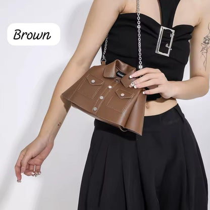 New Arrival Frock Style Shoulder Bag – Trendy Women’s Crossbody with Long Chain
