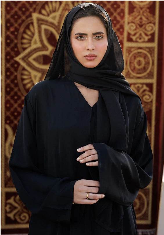 Black Abaya with Flowing Silhouette – Timeless Modest Fashion - SixtyOneShop