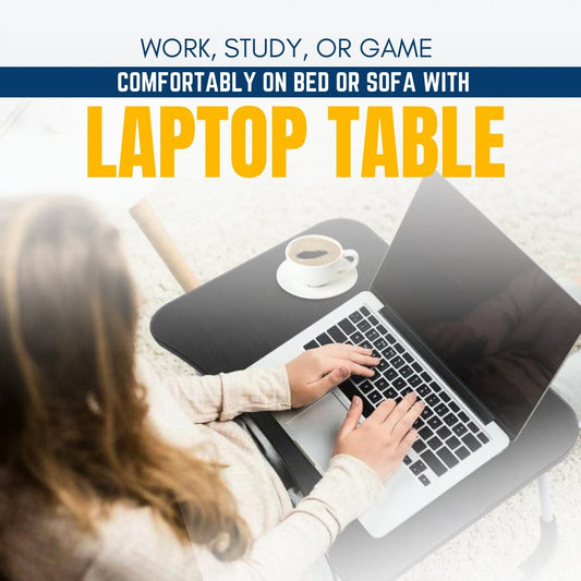 Portable Laptop Bed Desk – Foldable, Ergonomic, and Space-Saving Table for Work, Study & Gaming