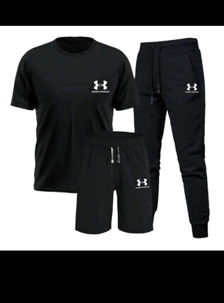 Under Armour 3-Piece Activewear Set – T-Shirt, Shorts & Joggers (Men’s)