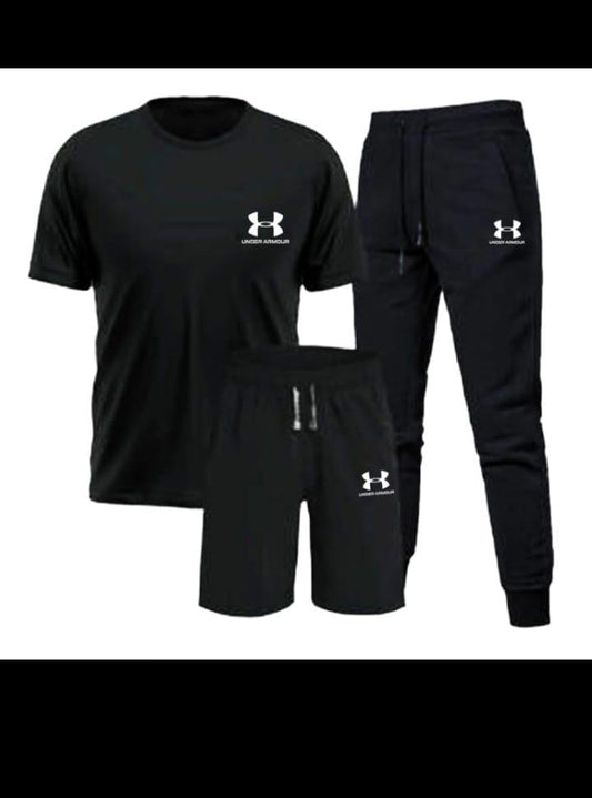Under Armour 3-Piece Activewear Set – T-Shirt, Shorts & Joggers (Men’s)