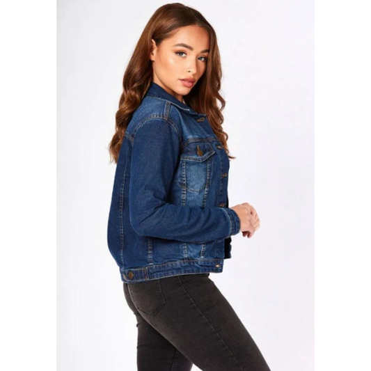 Relaxed Fit Denim Panel Jacket the-stylefits