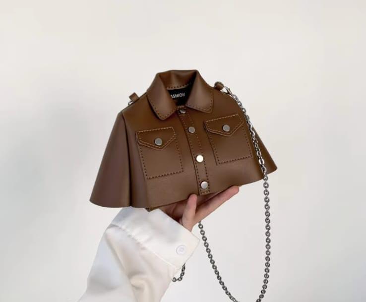 New Arrival Frock Style Shoulder Bag – Trendy Women’s Crossbody with Long Chain