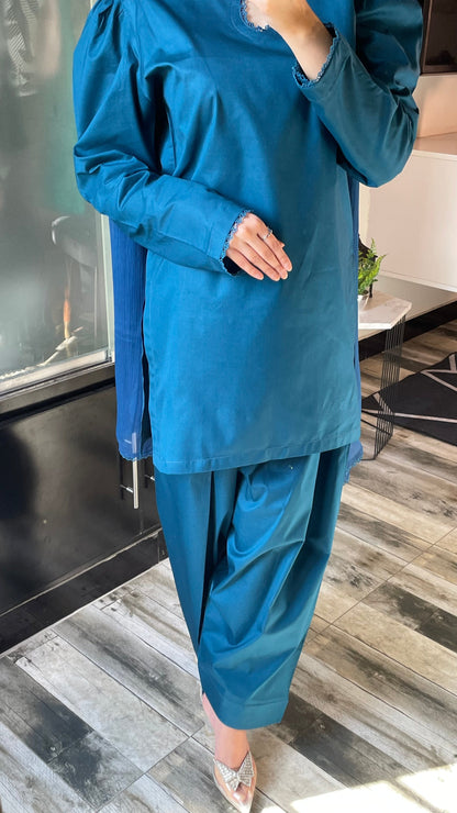 Farshi Set - Blue the-stylefits