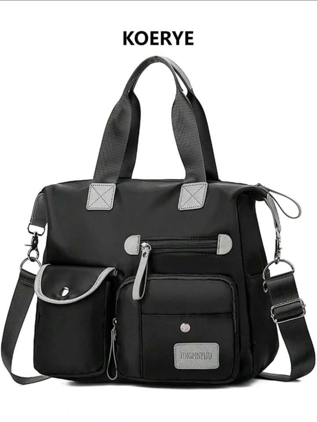 Multi-Pocket Nylon Shoulder & Handbag – Stylish, Waterproof & Versatile