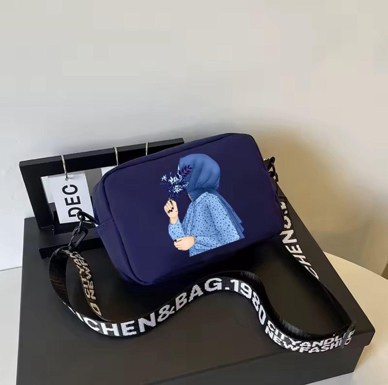 Hijab Style Crossbody Bag – Premium Quality Shoulder Purse with Long Strap