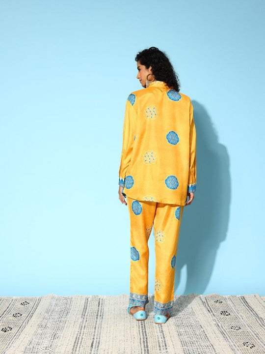 Indo Era Women Geometric Printed Co-Ords Set Wariza