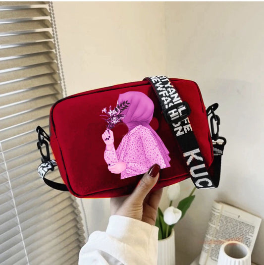 Hijab Style Crossbody Bag – Premium Quality Shoulder Purse with Long Strap