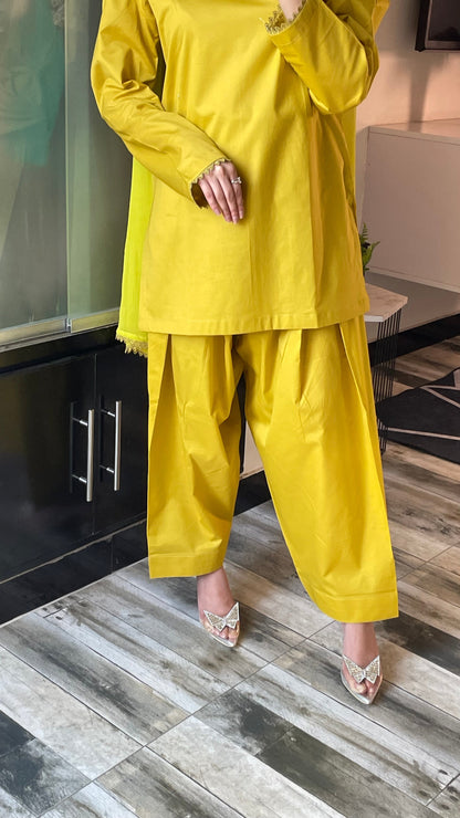 Farshi Set - Mustard the-stylefits
