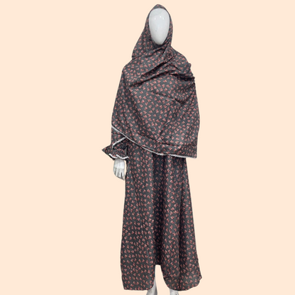 طقم صلاة (عباية + حجاب متصل)