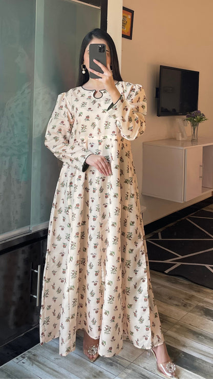 Floret - Long A-line Dress the-stylefits