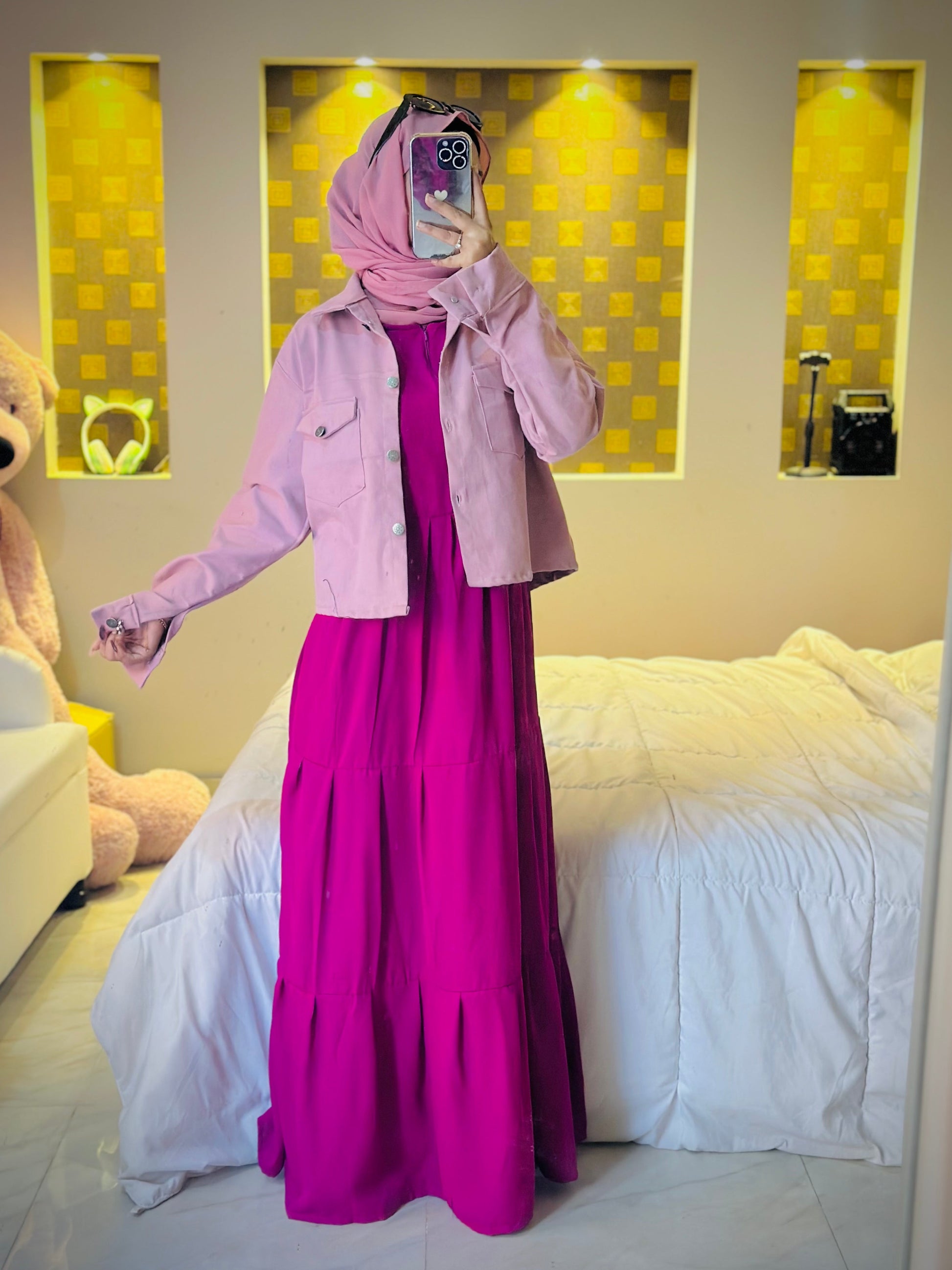 Frock+Jacket Duo- Pink the-stylefits