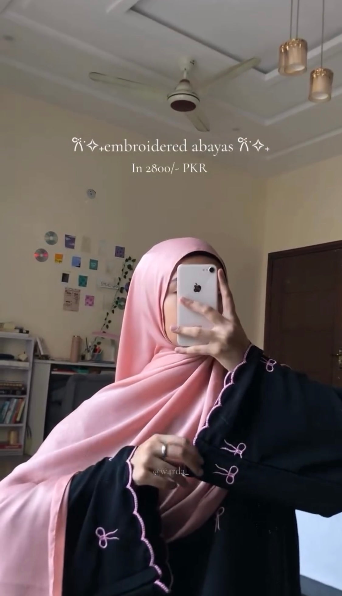 Twill - Bow Abaya in Black the-stylefits