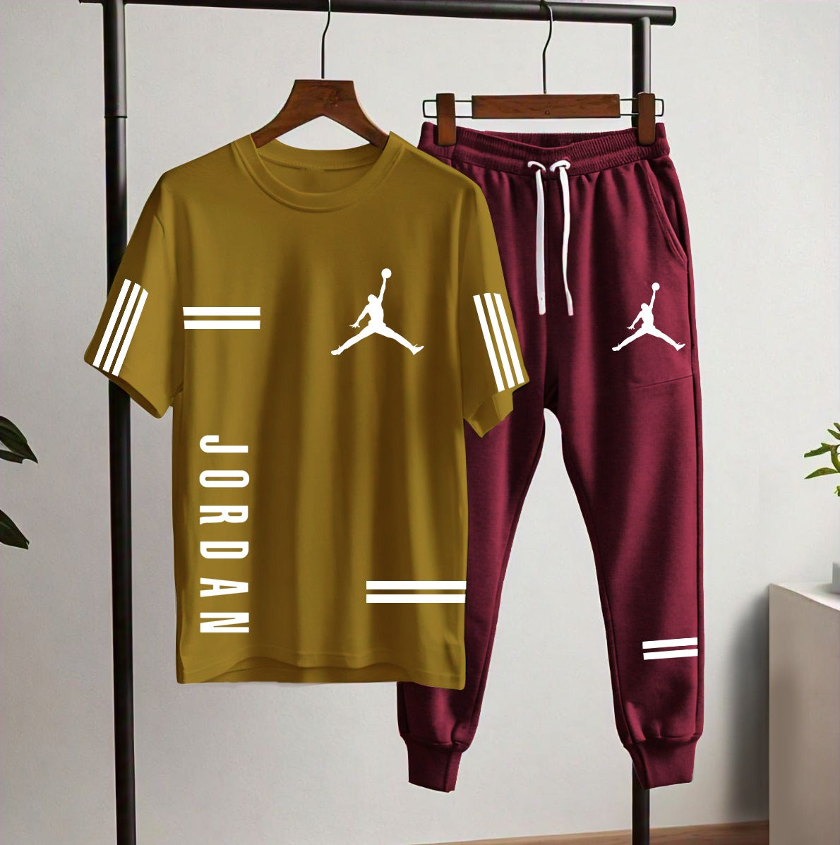Jordan Style Men’s Tracksuit Set (T-Shirt + Joggers) | Casual & Sportswear SixtyOneShop