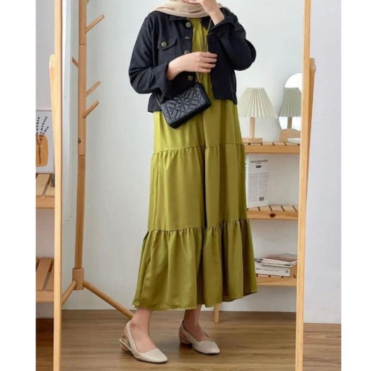 Frock+Jacket Duo- green/black the-stylefits