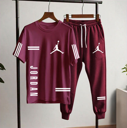 Jordan Style Men’s Tracksuit Set (T-Shirt + Joggers) | Casual & Sportswear SixtyOneShop