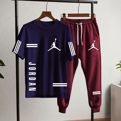 Jordan Style Men’s Tracksuit Set (T-Shirt + Joggers) | Casual & Sportswear SixtyOneShop