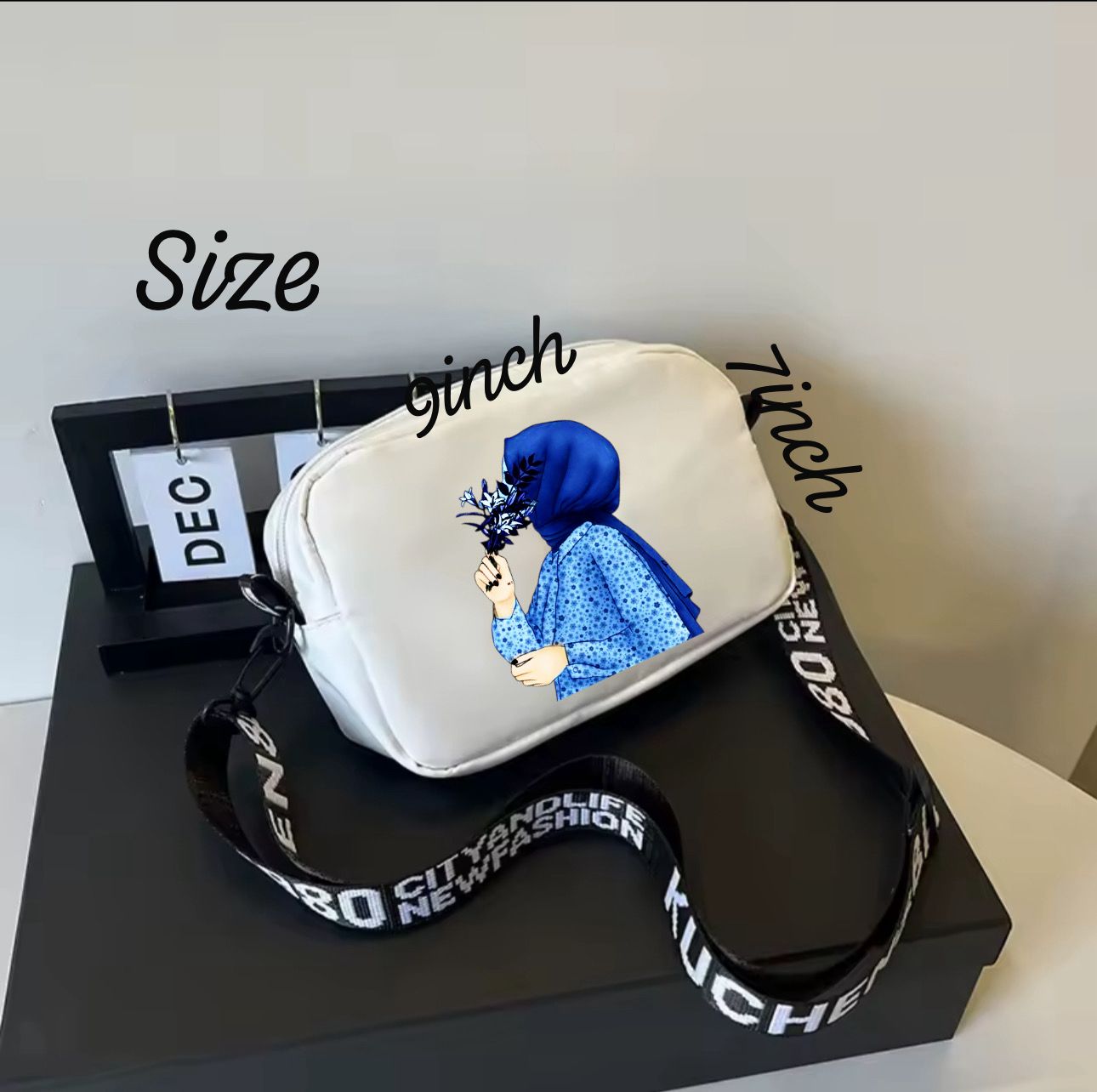 Hijab Style Crossbody Bag – Premium Quality Shoulder Purse with Long Strap