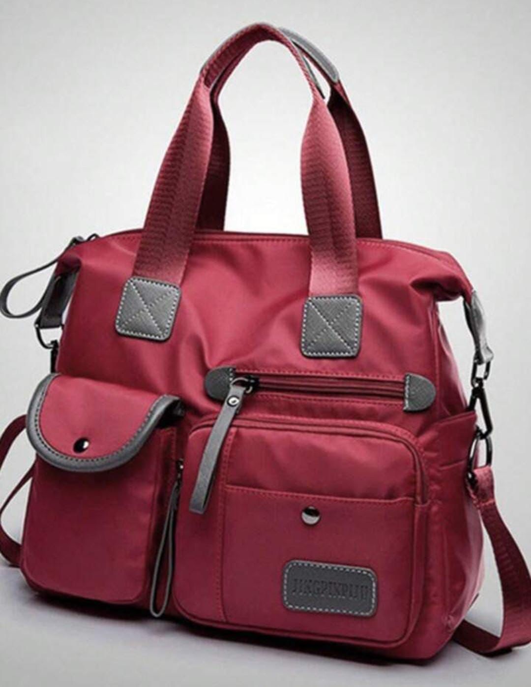 Multi-Pocket Nylon Shoulder & Handbag – Stylish, Waterproof & Versatile