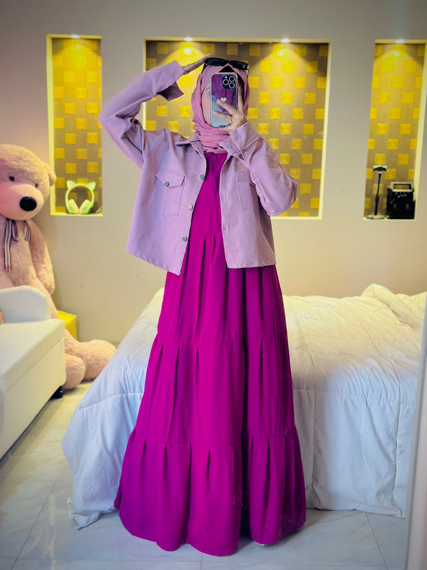 Frock+Jacket Duo- Pink the-stylefits