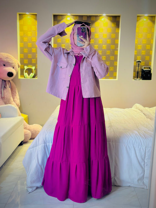 Frock+Jacket Duo- Pink the-stylefits