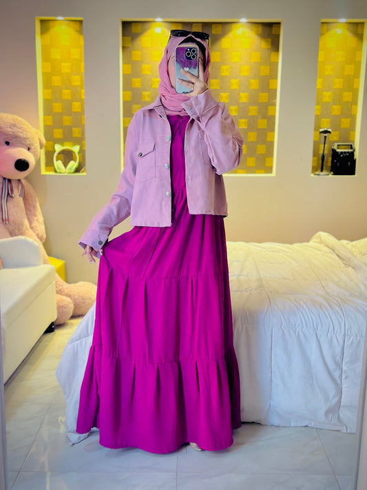 Frock+Jacket Duo- Pink the-stylefits